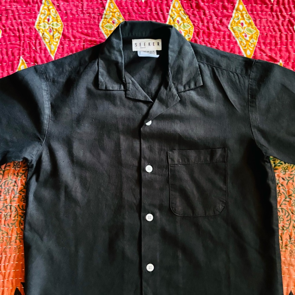 Seeker hemp cotton buttoned shirt